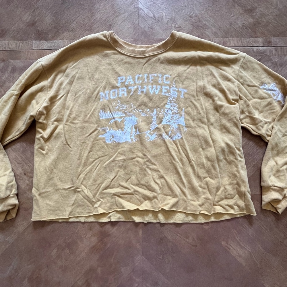 Grayson Threads Oversized Yellow Sweatshirt – Size S